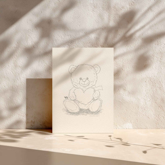 Paintable Greeting Cards | Valentine's Doodles
