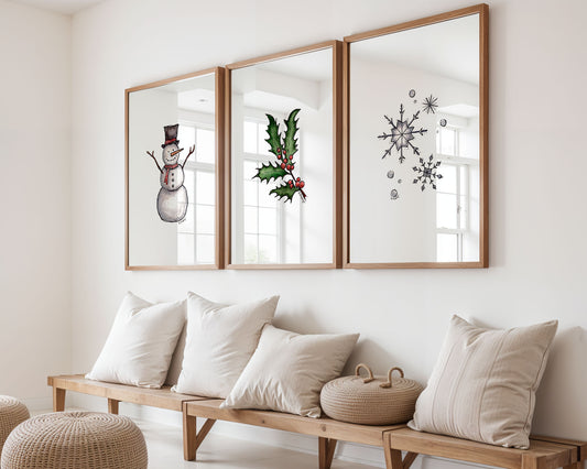 Snowman | Original Watercolor Painting