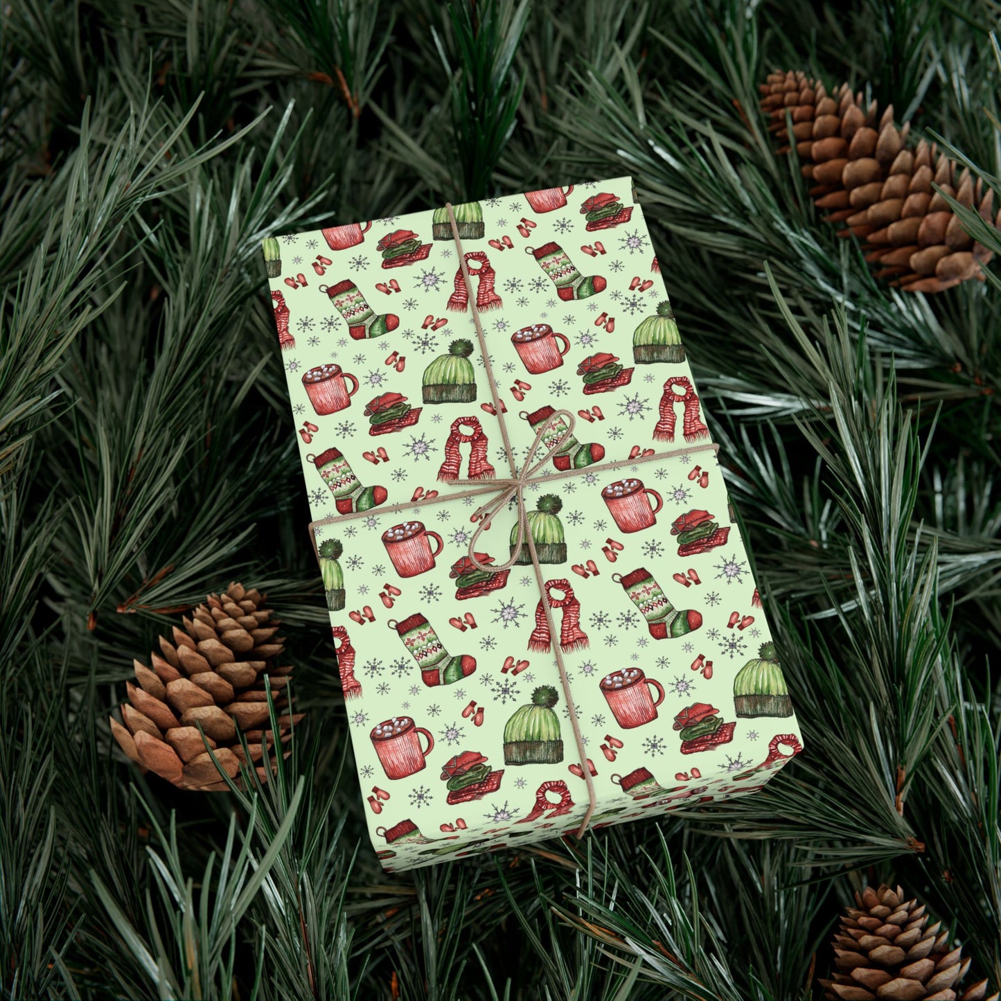 Warm and Cozy | Holiday Gift Wrapping Paper