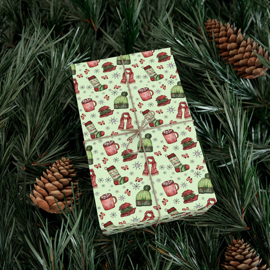 Warm and Cozy | Holiday Gift Wrapping Paper