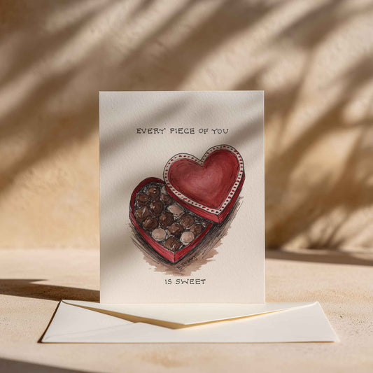 Valentine's Greeting Cards | Watercolor Chocolates