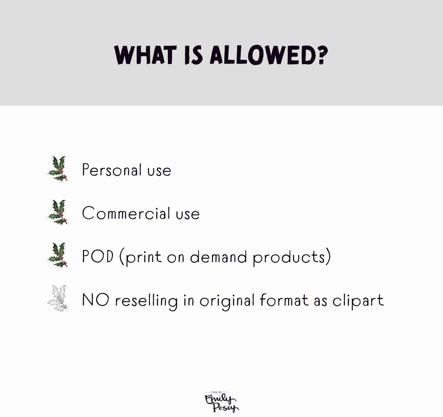 Holiday Clip Art Bundle | Hand-Drawn Pen and Ink Doodles