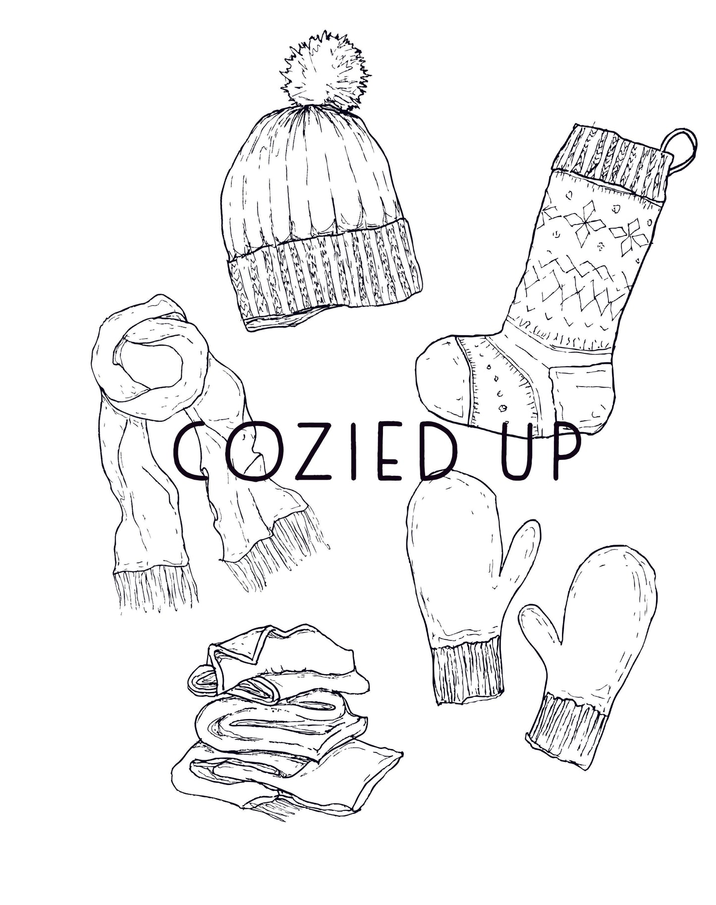 Printable Holiday Coloring Sheet Bundles