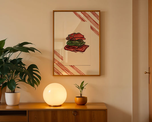 Cozy Blankets | Original Watercolor Painting