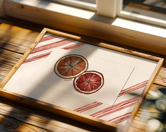 Winter Citrus | Original Watercolor Painting