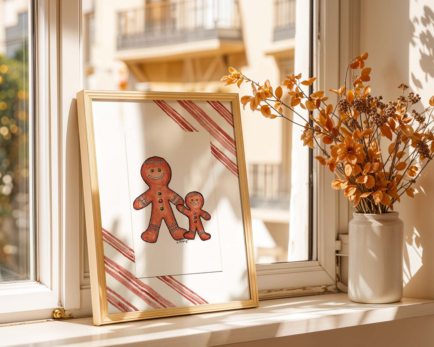 Gingerbread People | Original Watercolor Painting