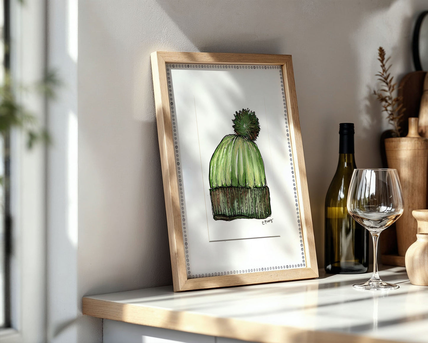 Winter Hat | Original Watercolor Painting