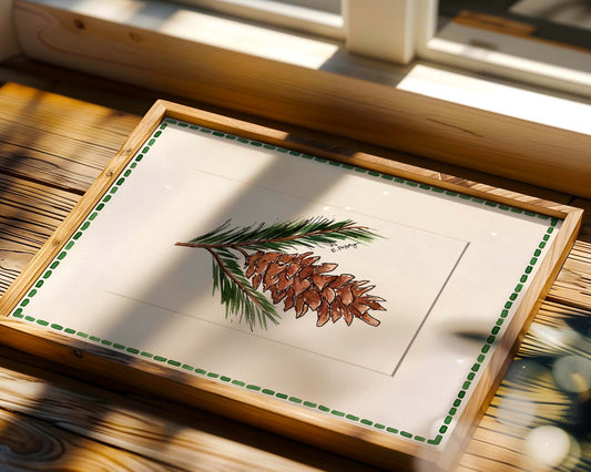 Pinecone | Original Watercolor Painting