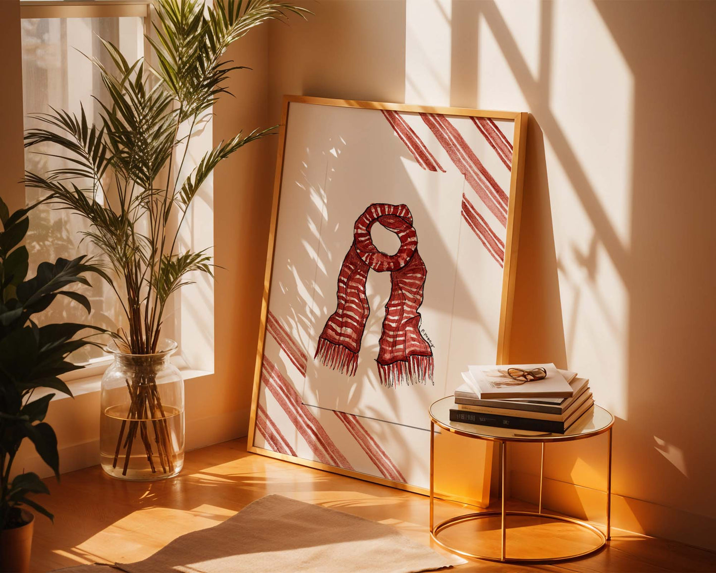 Winter Scarf | Original Watercolor Painting