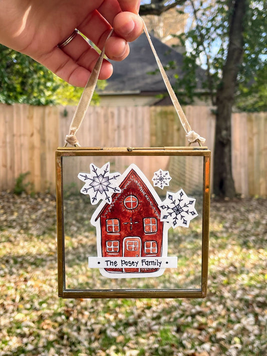 Fine Art Ornament | Gingerbread House
