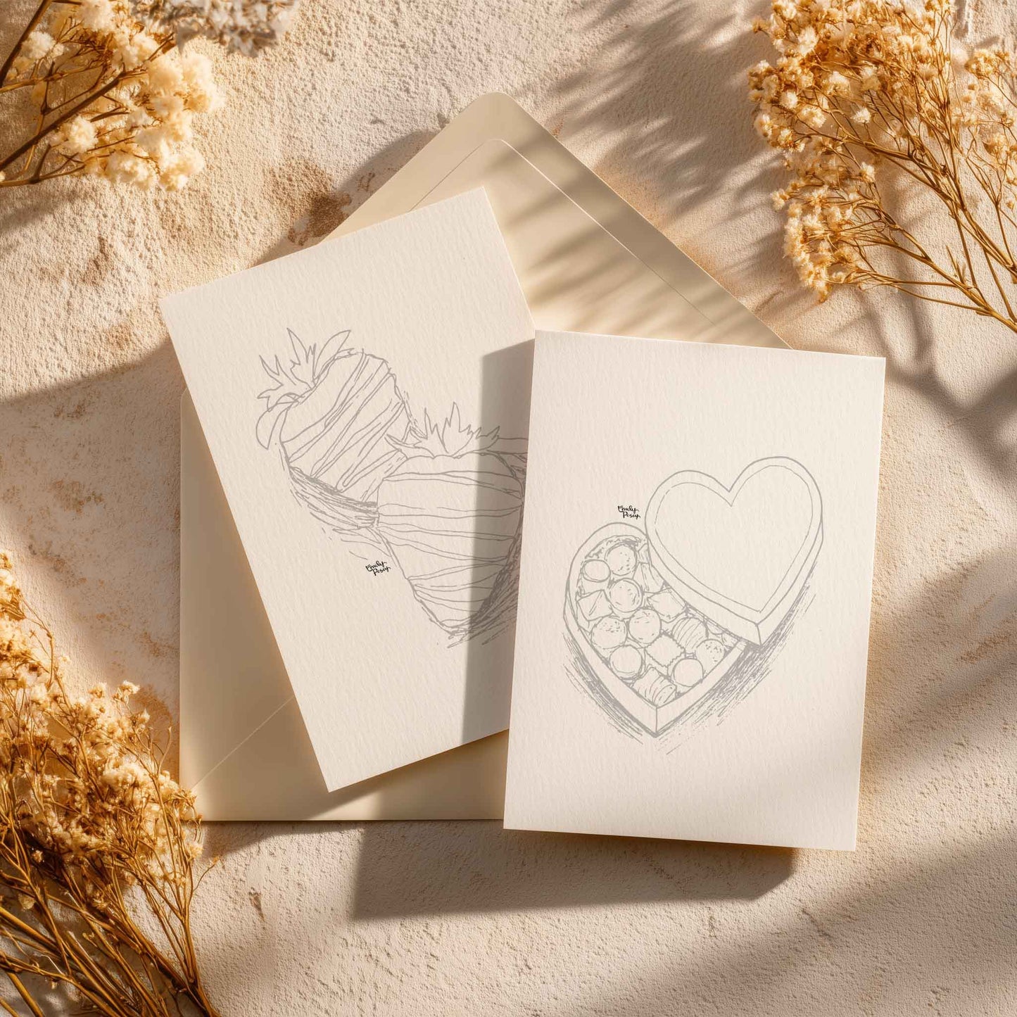 Paintable Greeting Cards | Valentine's Sweets