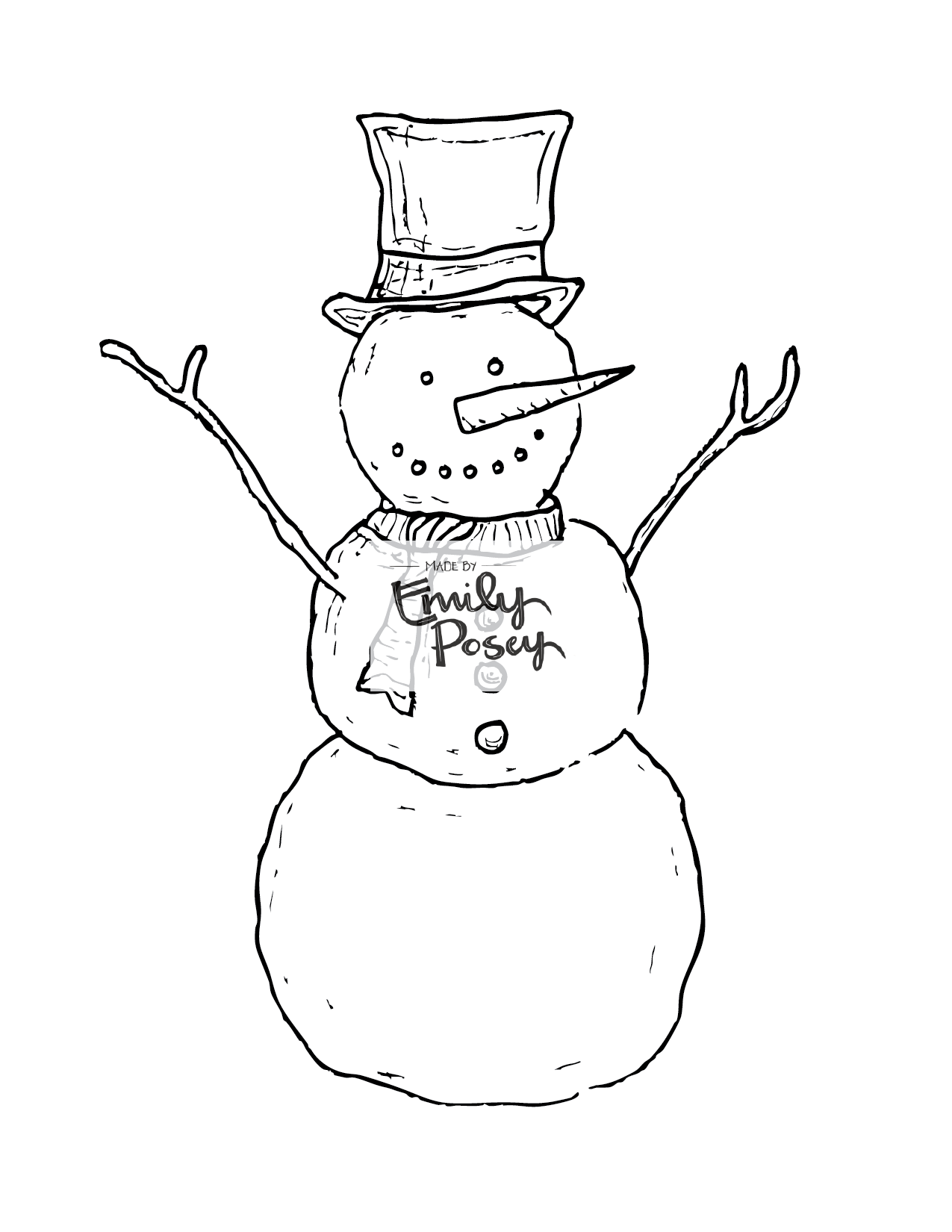 Printable Holiday Coloring Sheets
